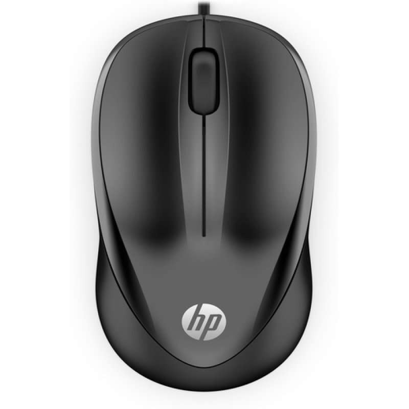 HP 1000 Souris USB 1200dpi - 3 Boutons - Usage Ambidextre - Câble de 1.50m - Couleur Noir