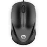 HP 1000 USB Mouse 1200dpi - 3 Buttons - Ambidextrous Use - 1.50m Cable - Black