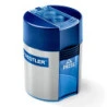Staedtler 512 Taille-crayon 2 Trous avec Réservoir - Pour Crayons de 8.2mm et 10.2mm - Couleur Bleu
