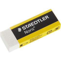 Staedtler Noris 526 N20 Eraser - High Quality - Minimal Residue - White