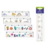 Bismark Régua 20cm com Bolinhas de Cores no Interior - Fabricada em Plástico - Ideal para a Escola - 4 Desenhos Diferentes