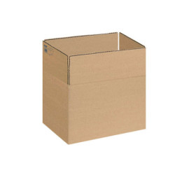Dohe Boîtes d'Emballage à 4 Rabats - Dimensions 355x265x270mm - Carton Cannelure 3mm - Résistantes et Durables - Idéales pour