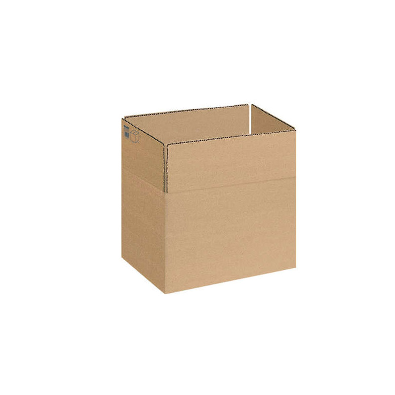 Dohe Cajas de Embalaje de 4 Solapas - Medidas 355x265x270mm - Carton de Canal 3mm - Resistente y Duradero - Ideal para Envios y
