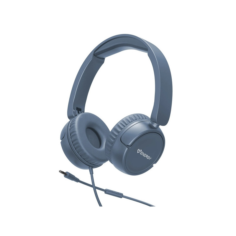 Energy Sistem Urban Auscultadores com Fio - DeepBass - Fita Extensível - Microfone Integrado - Ligação Minijack 3.5mm