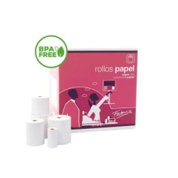 Fabrisa Rollo De Papel Termico - Libre De Bpa - 80x80x25mm