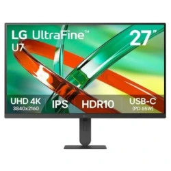 LG 27U730B-B Monitor LED 27" IPS UltraHD 4K 60Hz HDR10 - Respuesta 5ms - Ajustable en Altura - HDMI, Displayport, USB-C, USB-A -
