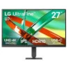 LG 27U730B-B Monitor LED 27" IPS UltraHD 4K 60Hz HDR10 - Respuesta 5ms - Ajustable en Altura - HDMI, Displayport, USB-C, USB-A -