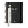 Finocam Tempus Agenda - Anual 2027 - 1 Dia por Pagina - 155x217mm - Espiral Doble - Tapa Extradura de Polipropileno - 2 Cintas M