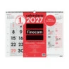 Finocam Neutro Calendario de Pared - Anual 2027 - Mes Vista - Formato XL - 540x420mm - Espiral Doble - Papel de 135g/m2 - Espaci