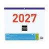 Finocam Calendario Faldilla - Anual 2027 - Mes Vista - Formato F43 - 300x247mm - Papel de 80g/m2 Microperforado - Espacio para E