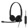 Epos Impact 100 UC USB Auricular Estereo con Microfono - Cancelacion de Ruido - Cable de 2m - USB-C,  USB-A - Color Negro