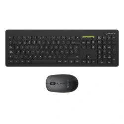 Unykach MK212 Pro Slim Wireless Pack de Teclado Inalambrico Slim 108 Teclas de Membrana + Raton Inalambrico 1600dpi, 3 Botones,