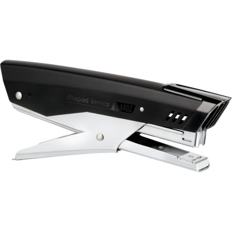 Maped E-4402 Grapadora Metalica de Tenaza - Hasta 25 Hojas - Admite Grapas 24/6 y 26/6 - Profundidad de 45mm - Color Negro