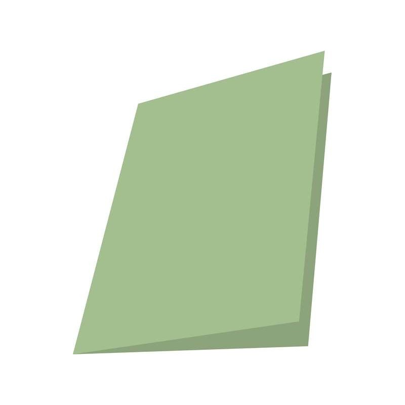 Mariola Pack of 50 Cardboard Subfolders 180gr - Folio Format - Fastener Slot - Green Color