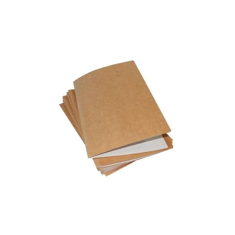 Mariola Pack de 50 Subcarpetas Kraft-Blanco - Formato A4 - Ranura para Fastener - Color Marron/Blanco