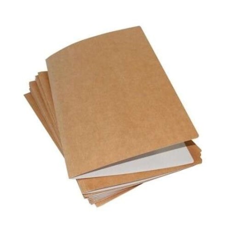 Mariola Pack de 50 Subcarpetas Kraft-Blanco - Formato A4 - Ranura para Fastener - Color Marron/Blanco