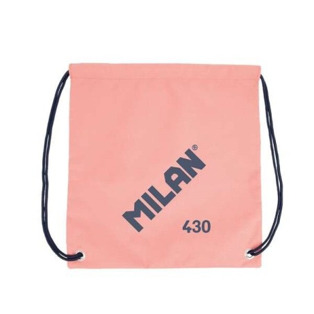 Milan Serie 1918 Large Strappy Bag/Backpack - Light and Resistant 'ripstop' Fabric - Measurements 34x42x0,7cm - Color Pink