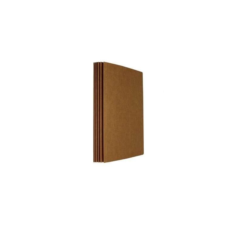 Mariola Pack de 50 Subcarpetas Kraft 200gr - Formato Folio - Ranura para Fastener - Color Marron