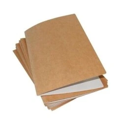 Mariola Pacote de 50 Subpastas Kraft - Branco 220gr - Formato Fólio - Ranhura para Fixador - Cor Castanho/Branco