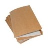 Mariola Pack de 50 Subcarpetas Kraft- Blanco 220gr - Formato Folio - Ranura para Fastener - Color Marron/Blanco