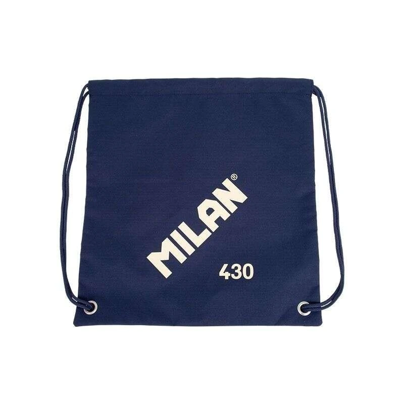 Milan Series 1918 Large Strappy Bag/Backpack - Light and Resistant 'ripstop' Fabric - Measurements 34x42x0,7cm - Color Dark Blue