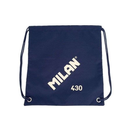 Milan Series 1918 Large Strappy Bag/Backpack - Light and Resistant 'ripstop' Fabric - Measurements 34x42x0,7cm - Color Dark Blue