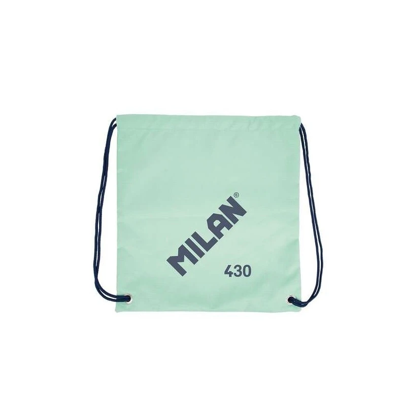 Milan Serie 1918 Large Strip Bag/Backpack - Light and Resistant 'ripstop' Fabric - Measurements 34x42x0,7cm - Color Green