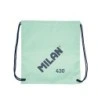 Milan Serie 1918 Large Strip Bag/Backpack - Light and Resistant 'ripstop' Fabric - Measurements 34x42x0,7cm - Color Green
