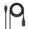Nanocable USB-A 3.0 Macho para USB-A Fêmea Cabo 2m
