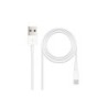 Cabo Nanocable USB-A 2.0 Macho para Lightning Macho 2m - Cor Branca
