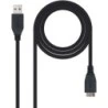 Câble Nanocable USB-A 3.0 mâle vers Micro-USB 3.0 mâle 2 m