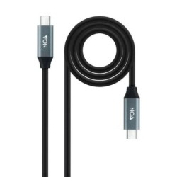 Cabo Nanocable USB 3.2 Gen2x2 100W 4K/60Hz USB-C M/M - Comprimento 3m - Cor Preto