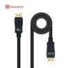 Cabo Nanocable Displayport 1.4 Certificado. Vesa DP/M-DP/M 0,5m - Cor Preto