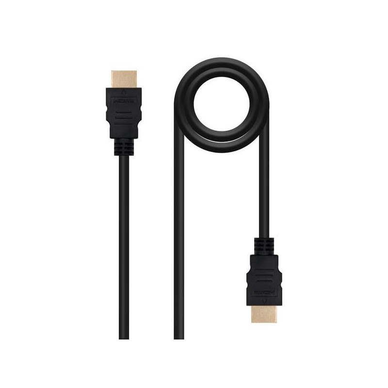 Câble Nanocable HDMI V1.4 (haute vitesse/Hec) A/M-A/M 10 m - Couleur noire