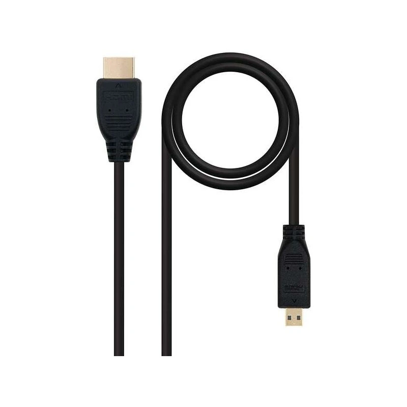 Nanocable Cable Micro HDMI v1.4 Macho a HDMI v1.4 Macho 1.80m - Alta Velocidad - Color Negro
