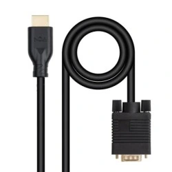 Nanocable Cable Conversor VGA a HDMI - VGA/M-HDMI/M - 1.8m - Color Negro