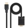 Cabo conversor Nanocable VGA para HDMI - VGA/M-HDMI/M - 1,8m - Cor Preto