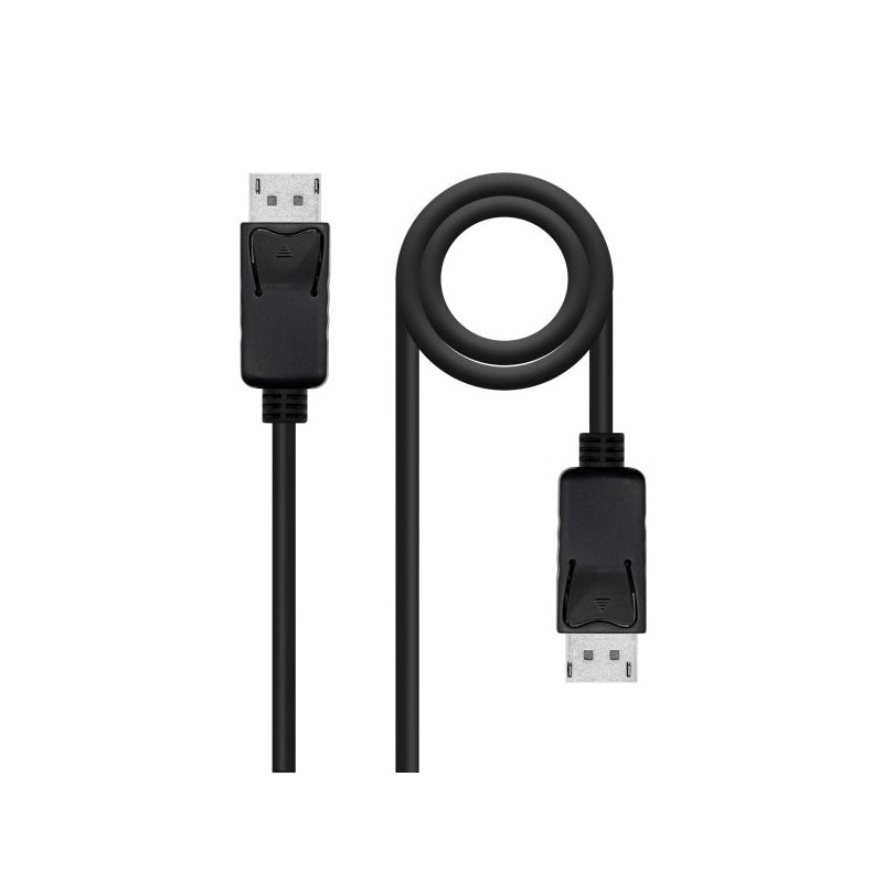 Cabo Nanocable Displayport 1.4 CCS DP/M-DP/M - Comprimento 3m - Cor Preto