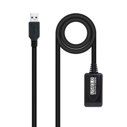 Câble d'extension Nanocable avec amplificateur USB-A 3.0 mâle vers USB-A femelle 10 m