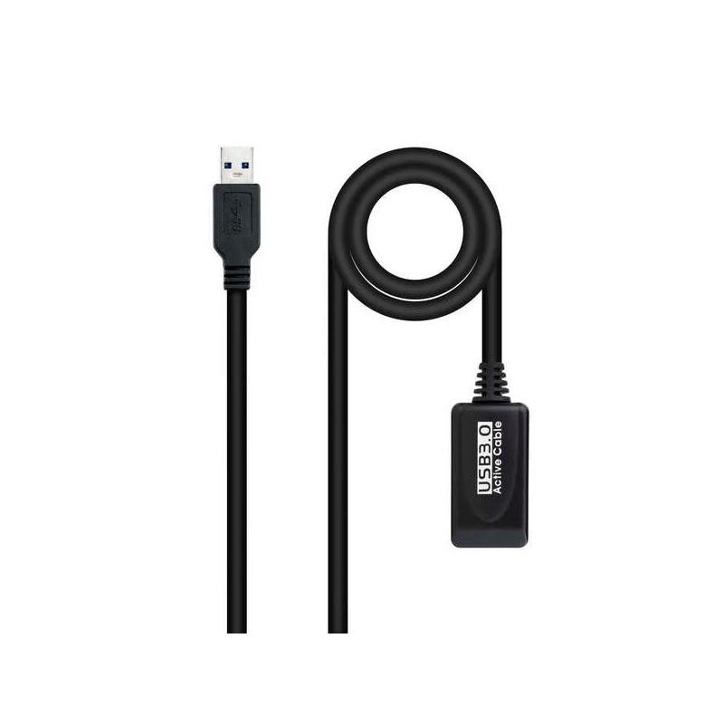 Câble d'extension Nanocable avec amplificateur USB-A 3.0 mâle vers USB-A femelle 10 m