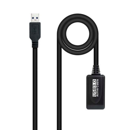 Câble d'extension Nanocable avec amplificateur USB-A 3.0 mâle vers USB-A femelle 10 m