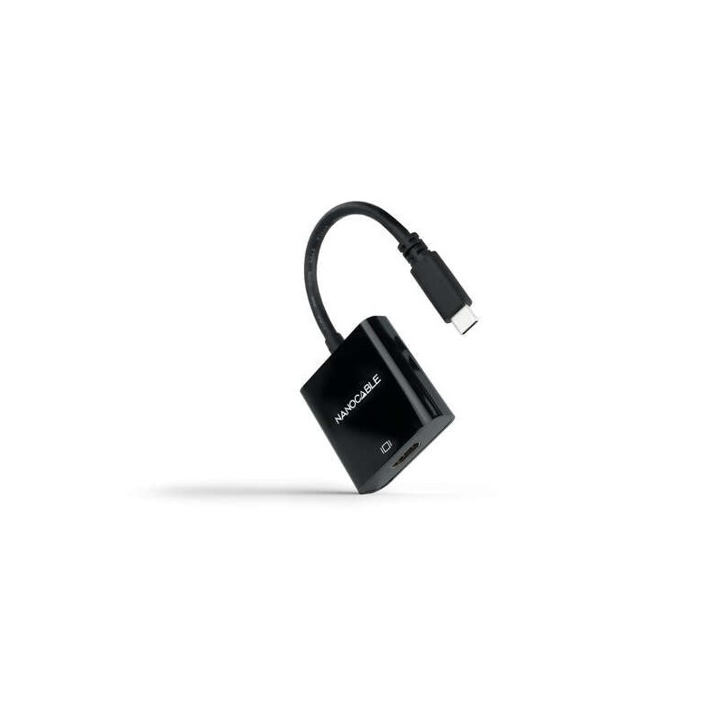 Nanocable Conversor USB-C A HDMI 4K - 15cm - Color Negro