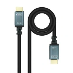 Nanocable HDMI 2.1 IRIS 8K Macho para HDMI 2.1 IRIS 8K Macho Cabo 2m - Cor Preto