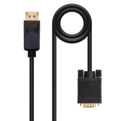 Cabo Conversor Nanocable DisplayPort Macho para VGA Macho 2m - Cor Preto