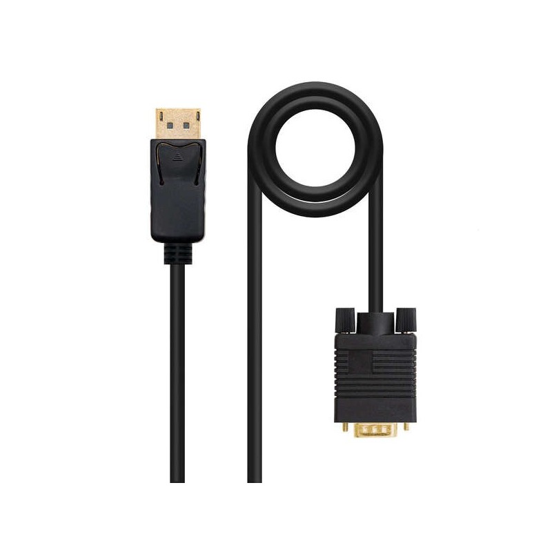 Nanocable Cable Conversor DisplayPort Macho a VGA Macho 2m - Color Negro