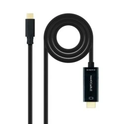 Cabo Conversor Nanocable USB-C para HDMI 4K@60HZ - USB-C/M-HDMI/M - 5M - Cor Preta