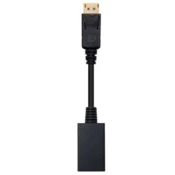 Convertisseur DisplayPort vers HDMI Nanocable - DP/M-HDMI A/H - 15 cm - Couleur Noir