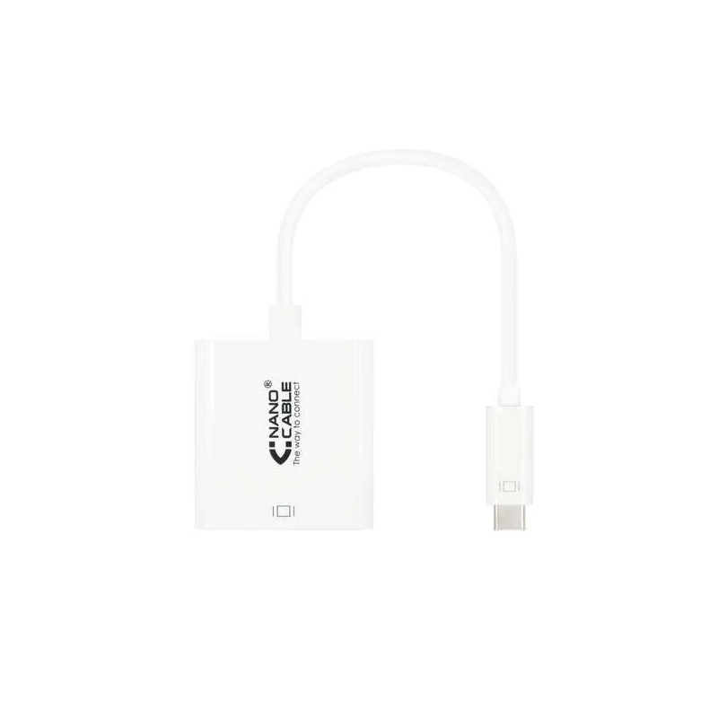 Convertisseur Nanocable USB-C vers HDMI 4K - 15 CM - Blanc