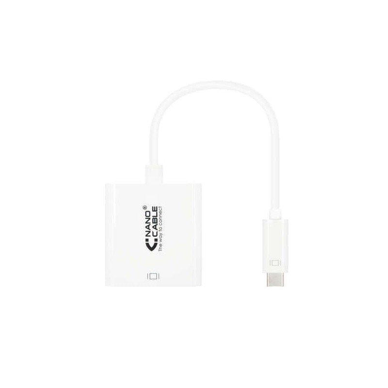 Nanocable Conversor USB-C A HDMI 4K - 15 CM - Color Blanco