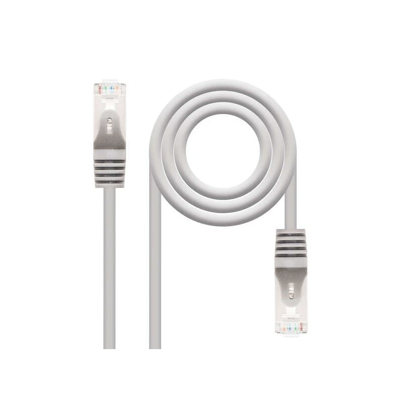 Câble réseau Nanocable Patch Cord RJ45 Cat.6 FTP AWG24 5m - Couleur Gris